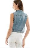 Ericka Distressed Denim Vest