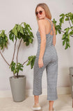 Elaina Sleeveless Striped Jumpsuit