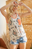 Channing Aztec Print Tank