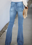 Joey Midrise Button Fly Bootcut Jeans