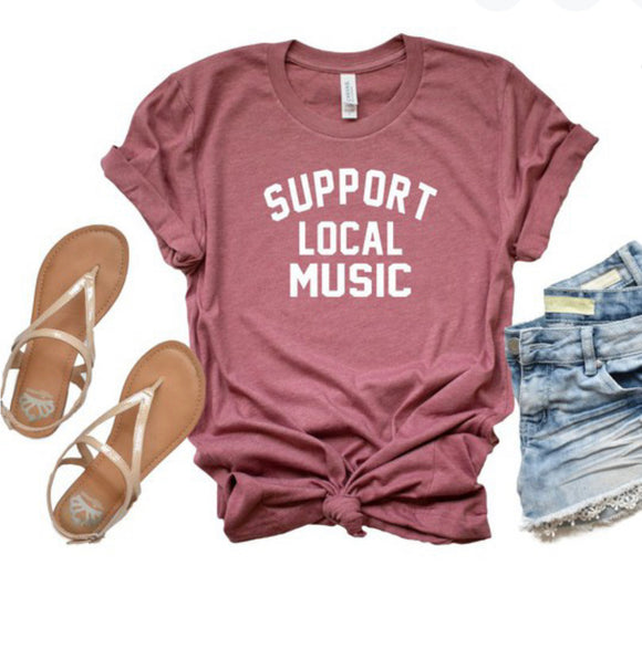 Support Local Music Graphic Tee