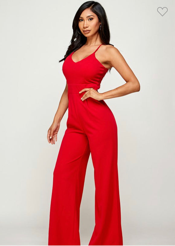 Red Hot Summer Jumpsuit