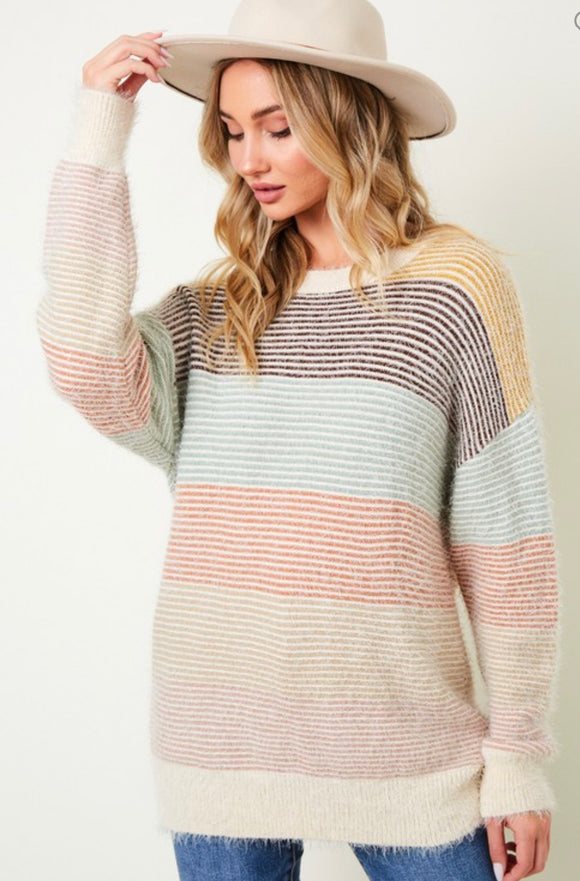 Charlize Color Block Sweater