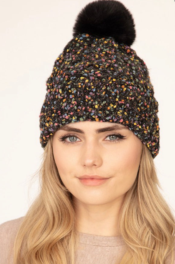 CC Confetti Knit Pom Hat