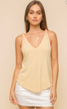 Amelia Knotted Strap V-neck Tank