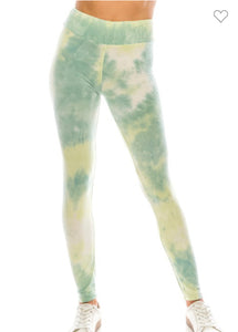 Paisley Tie Dyed High Waist Leggings