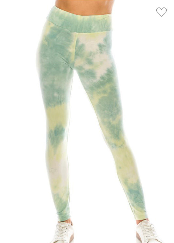 Paisley Tie Dyed High Waist Leggings