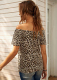 Alexa Off The Shoulder Leopard Top