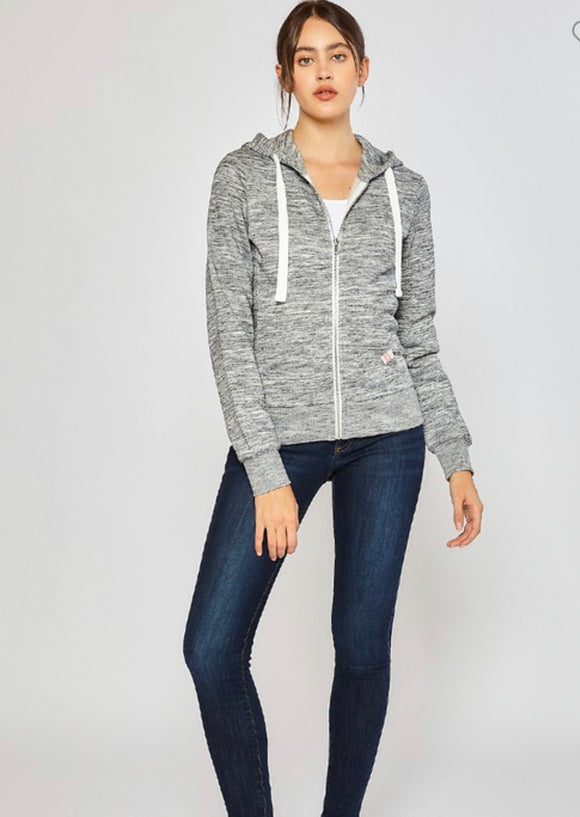 Lilliana Light Weight Zip-Up Hoodie