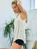 Coley Lace Contrast Stripe Tank