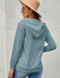 Laina Half Zip Long Sleeve Hoodie