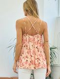 Lettie Floral Open Back Tank