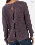 Caroline Twist Back Detail Sweater