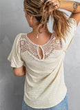 Aggie Lace Neck Top