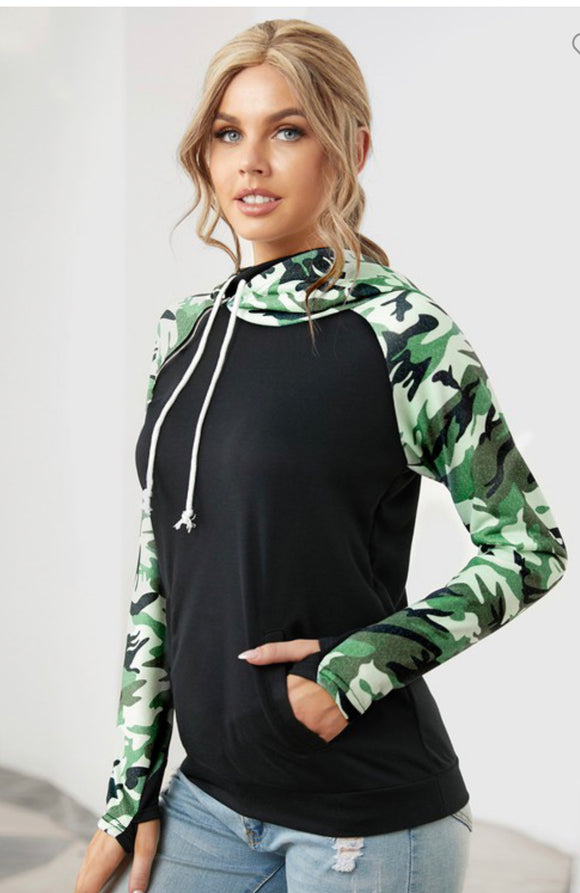 Erika Camo Double Hoodie