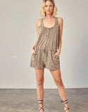 Mara Button Up Romper