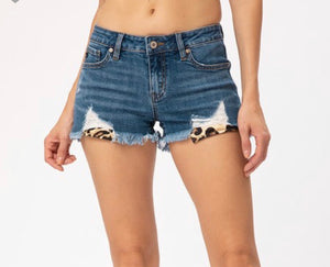 Peekaboo Cheetah Print Kancan Shorts