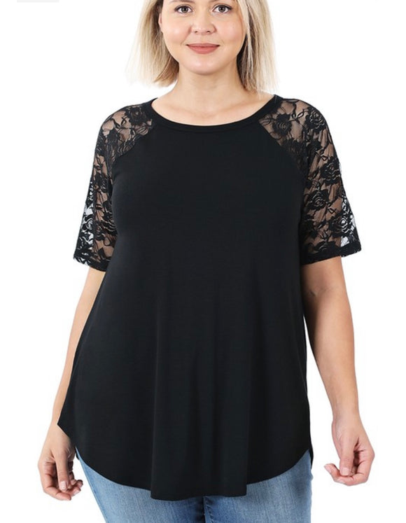 Jemmye Lace Detail Top