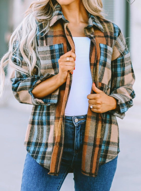 Rayna Plaid Shacket