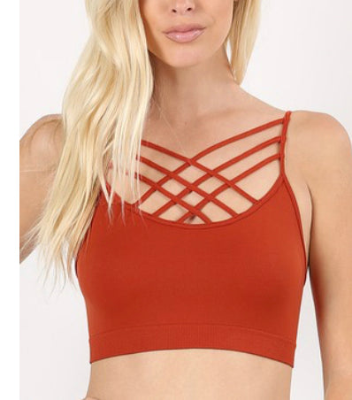 Tate Cross Front Detail Bralette