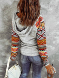 Liza Aztec Drawstring Hoodie