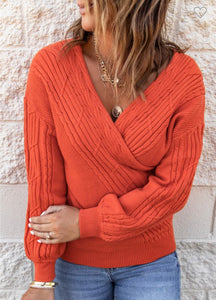 Britton Lattern Sleeve Sweater