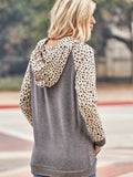 Garcelle Leopard Sleeve Hoodie