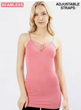 Sophia Adjustable Strap Lattice Cami