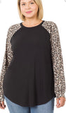 Kailyn Leopard Round Neck Top