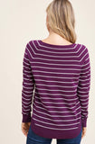 Winnie Striped Lightweight Sweater