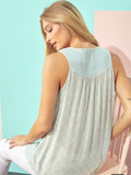 Jordy Smocked V Neck Top